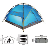 3-4 Person Automatic Tent - Family Tent For Beach Picnic Party