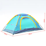 2 Persons Double Double-sided Zipper  One Bedroom Rainproof Tent for Camping