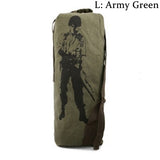 Outdoor Travel Luggage Army Bag Canvas Hiking Backpack Camping Tactical Rucksack