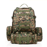 55L Outdoor Sport Wearproof Tactical Backpack hiking Rucksack mountaineering climbing Bag