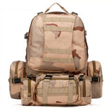 55L Outdoor Sport Wearproof Tactical Backpack hiking Rucksack mountaineering climbing Bag