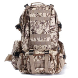 55L Outdoor Sport Wearproof Tactical Backpack hiking Rucksack mountaineering climbing Bag