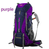 60+5L Professional Waterproof Rucksack Hiking Backpack Mountaineering Bag