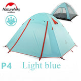 4 Person Coating Waterproof Double Layer Camping Tents
