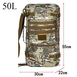 50L Outdoor Mountaineering Backpack Hiking