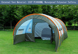 Camping Tent Waterproof Canvas Fiberglass 5-8 Person Tunnel 10 Person Tent