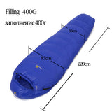 Ultralight duck down camping outdoor tourists waterproof mummy fall Travel sleep adult sleeping bags