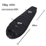 Ultralight duck down camping outdoor tourists waterproof mummy fall Travel sleep adult sleeping bags