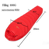 Ultralight duck down camping outdoor tourists waterproof mummy fall Travel sleep adult sleeping bags