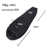 Ultralight duck down camping outdoor tourists waterproof mummy fall Travel sleep adult sleeping bags