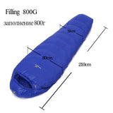 Ultralight duck down camping outdoor tourists waterproof mummy fall Travel sleep adult sleeping bags