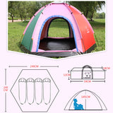 5-8 Person Camping Tent Waterproof Weather Resistant Hiking Tents