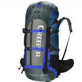 Waterproof Rucksack External Frame Climbing Camping Hiking Backpack Mountaineering Bag 60+5L