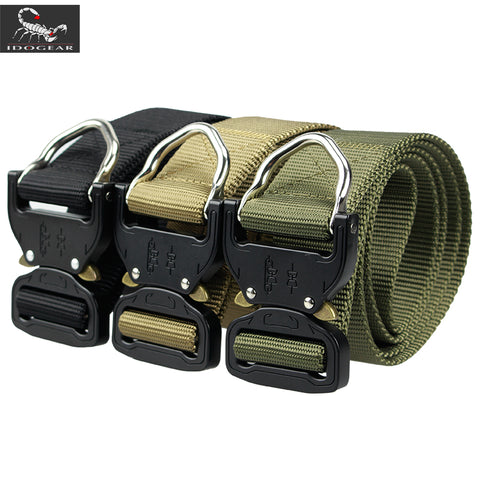 IDOGEAR Riggers Belt Quick Release 1.5 Inch Tactical D Ring Airsoft IG-BT3405
