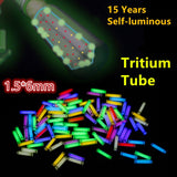 1.5*6mm DIY 1 PCS Tritium Gas Tube Self Luminous 15 Years Of High-tech Products EDC Multi-color Selection Emergency Lights