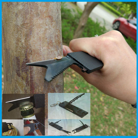 Multi tool self defense weapons gear pocket hunting camping knife Survival kit